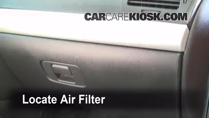 2010 Chevrolet Cobalt LT 2.2L 4 Cyl. Sedan (4 Door) Air Filter (Cabin) Check